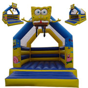 inflatable spongebob Moonwalks